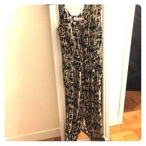 Full length jump suit with front zipper